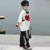 Ropa Infantil Conjunto de Verano de Manga Corta para Niños 2026 Nuevo Estilo de Verano para Niños Mayores, Delgado y Fresco, Elegante y Moderno