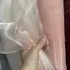 Tecido de organza criptografia três fios 3060 fio de gelo brilhante tecido de fundo europeu vestido de noiva fio brilhante estrela tecido para vestido de noiva