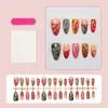 30 Piezas de Uñas Postizas Coloridas con Lunares y Forma de Almendra, Arte de Uñas Puramente Hecho a Mano, Uñas Postizas de Alta Gama, Producto Terminado al por Mayor