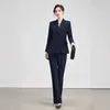 Traje de moda para mujer de doble botonadura 2026 otoño e invierno atuendo profesional manga larga OL elegante traje formal