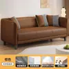 Sofá nórdico minimalista de tela para sala de estar de departamento pequeño, doble, habitación de alquiler, dormitorio, departamento de tres personas, estilo simple y popular
