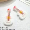 Nuevo Ukelele Guitarra de Resina Brillante Colorido DIY Hecho a Mano Pasador Llavero Colgante para Bolsa Accesorios de Joyería