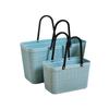 Nova bolsa cesta de lavanderia cesta de lavanderia cesta de roupa feminina padrão cesta de compras cesta de armazenamento cesta de vegetais de plástico