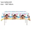 Decoraciones para Fiesta de Aventura Oceánica Moana Más Vendidas Transfronterizas Vasos de Papel Desechables, Platos, Servilletas, Cubiertos y Utensilios