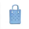 Bolsa Perforada de EVA Estilo Coreano para el Día a Día, Popular Bolso de Playa de Verano, Bolso Coreano de Nicho para Teléfono Móvil, Bolso de Mano