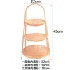 Produtos de Cesta de Bambu Feitos à Mão, Cestas Portáteis para Confeitaria e Lanches, Bandejas de Palha para Lanches, Cestas de Bambu, Cestas para Armazenamento de Vegetais
