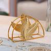 Hotel Restaurante Café Clipe de Papel Quadrado Dourado Armazenamento de Papel Mesa Ferro Porta-lenços Casa Criativo Estilo Europeu