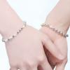 Estilo Coreano Cobre Plata Chapada Pulsera de Moda Pulsera de Cuentas Ligeras Venta al por Mayor Pulsera de Cuentas Redondas Totalmente Brillante Pulsera de Venta Caliente Taobao