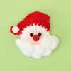 Acabamento Transfronteiriço Tecido à Mão Mini Natal Lã Flor Vaso Papai Noel Carro Decoração Decoração de Mesa