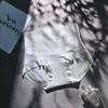 Pantalones sin costuras de seda helada de cintura alta para control de abdomen y levantamiento de glúteos para mujer, con inserciones de malla y entrepierna de seda de morera transpirable, pantalones moldeadores para mujer
