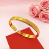 Pulsera Abierta Dorada en Latón para Mujer, Lujo Ligero, Sencilla y de Alta Gama, Color Duradero, Joyería al por Mayor
