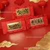 Año del Caballo Nochevieja Oro Puro 999 Billete de Oro 10Mg Regalo de Cumpleaños Feliz Regalo para Recién Casados San Valentín Recuerdo Sobre Rojo Regalo