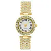 Reloj para Mujer Estilo Romano Incrustado con Diamantes Estilo Inglés, Popular Set de Pulsera Weiying, Relojes de Pulsera para Mujer al por Mayor