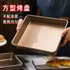 Bandeja para Hornear para Uso en Horno, Molde Rectangular Antiadherente para el Hogar para Pasteles de Copo de Nieve, Pastel, Pan, Galletas y Turrón