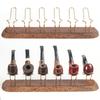 Ala de pollo Madera seis piezas estante para pipas estante de exhibición de pipas de madera maciza soporte para estante de pipas Accesorios para pipas creativos de madera maciza Venta al por mayor