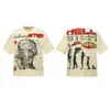 Moda Americana Transfronteriza Hellstar Serie Hellstar Camisetas Casuales de Algodón Impresas para Hombres y Mujeres Verano Sueltas de Manga Corta