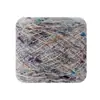 Pontos coloridos celebridade da internet gradiente mohair gorro colorido mohair tricotado à mão oco seda mohair bola de lã