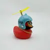Enfeites de Carro de Pato Quebrando Pato de Natal Andando de Bicicleta Elétrica Decorações de Bicicleta Pato Vermelho Pequeno Interior Pato Amarelo Pequeno
