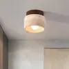 Luz de Entrada Estilo Wabi-Sabi Japonés Luz de Pasillo Luz de Techo Travertino Amarillo Focos de Diseñador Luz de Vestidor Balcón