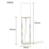 Frasco Transparente de Parede Grossa em PETG para Loção 30-120ml Frasco Spray para Perfume Tônico Frasco Quadrado com Bomba de Pressão