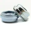 Remache de Presión Moleteado Tuerca Flotante Acero al Carbono 1215 Zinc Azul y Blanco con Tuerca de Diente de Flor Tornillo Antiaflojamiento Tuerca Cuadrada Cilíndrica