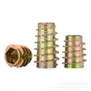 Tuercas de Rosca Interna y Externa de Aleación de Zinc, Tuercas Embebidas, Tuercas de Rosca Interna y Externa para Carpintería, Tuercas para Muebles Métricas e Imperiales M4M5M6