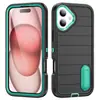 Funda de teléfono Amazon a prueba de tres impactos, serie Apple Air, diseño de cobertura total con un soporte invisible, 3 en 1, adecuada para iPhone 18