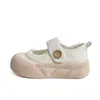 Sapatos Mary Jane Estilo Verão 2025 Velcro Sapatos Femininos Bico Largo Moda Sapatos de Solado Grosso Casuais Versáteis para Mulheres N1785