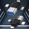 Adaptador de Unidad Flash USB para Teléfono Móvil Apple Tres en Uno Micro Typec Lightning a Conversión USB 3.0