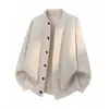 Suéter cárdigan de cuello redondo para hombres y parejas, botones coloridos, estilo old money, otoño e invierno, venta al por mayor de fábrica transfronteriza