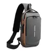 Bolsa para Bicicleta para Hombre con Contraseña Antirrobo Bolsa de Pecho para Hombre Bolsa de Hombro Bolsa Deportiva de Cintura Casual Multifuncional Bandolera