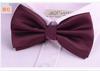 Pajarita de Boda de Doble Capa para Hombre, Corbata de Novio Estilo Británico y Coreano, Pajarita Formal sin Nudo