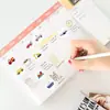 500 Pegatinas/Rollo Cinta Adhesiva en Rollo de Vehículos de Ingeniería Pegatinas de Ánimo Pegatinas Selladoras Impermeables de PVC Decorativas Venta Caliente Transfronteriza