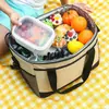 Bolsa Portátil para Picnic al Aire Libre para Llevar a Domicilio Comercial Exterior Refrigerador Aislante Bolsa de Hielo Puesto Comidas de Invierno Acampada