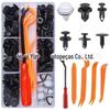 Nova chegada 155PCs fivela encaixotada 6 tipos carro fivela universal plástico nylon bumper titular terno