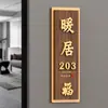 Placa de Número de Puerta de Lujo y Creativa para Uso Doméstico, Personalizada para Casas Residenciales, Hoteles, Villas y Casas de Huéspedes
