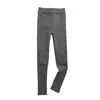 Leggings Gruesos con Felpa para Primavera e Invierno para Mujer Pantalones Cálidos Elásticos Ropa de Exterior Talla Grande Cintura Alta Adelgazantes Skinny Pantalones Calefacción