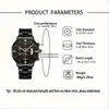 Relógio Popular Masculino Transfronteiriço com Pulseira de Aço, Ponteiros Luminosos, Calendário, Movimento a Quartzo, Relógio de Negócios de Alta Qualidade com Mostrador Grande
