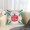 Capa de Almofada de Natal Transfronteiriça Vermelha e Verde Boneco de Neve Super Macia Capa de Almofada Sala de Estar Sofá Festa no Jardim Decoração Capa Estilo Nórdico