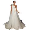 Nuevo Vestido de Novia de Comercio Exterior con Cintura Entallada, Vestido de Novia Ligero de un Solo Hombro, Estilo Bosque para Fotografía de Viaje, Vestido de Novia Principal Elegante Súper Etéreo 2026