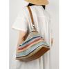 Bolso Trenzado Versátil de Nicho 2026 para Mujer, Bolso de Hombro de Paja, Nuevo Bolso Simple de Axila, Diseño Retro, Estilo Coreano Arcoíris