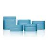 Atacado 180/240/300/360/480g Potes Azuis para Creme, Potes para Creme Facial e Creme para Olhos, Potes para Discos de Algodão Esfoliantes, Potes para Creme