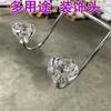 Gancho para colgar gancho acrílico transparente cabeza decorativa gancho para abrigos gancho adhesivo Diamante de Cristal Piedra gancho para abrigos plástico