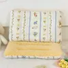 Almohada de algodón para niños, de verano, de seda helada, para toda la cabeza, para bebés, almohada relajante para la siesta en el jardín de infantes, núcleo de almohada para las cuatro estaciones