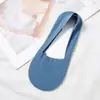 Meias de Seda Gelada para Mulheres, Meias Cano Curto Finas de Verão, Antiodor, Parte Inferior de Algodão Puro, Meias Curtas, Antiderrapante de Silicone, Calcanhar Antiderrapante, Meias Invisíveis de Verão