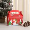 Caixa de Maçã de Natal Caixa de Embalagem para Presente Caixa Vazia Festa de Véspera de Natal Bolo de Feriado Doce Criativo Sacola de Mão para Presente