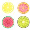 Esponja de Polpa de Madeira Comprimida com Frutas para Lavar Louça, Esponja de Limpeza de Cozinha Estampada com Desenhos Animados, Esponja Absorvente de Polpa de Madeira