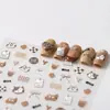 Adesivos Fofos Maillard para Unhas de Gatinho Laço Simples Porta-Caneta de Unha para Estudantes Adesivos Guka para Caderno iPad