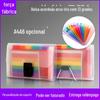 Bolsa de acordeão mini personalizada com 13 compartimentos a6 arco-íris multicamadas suporte para documentos notas com fecho bolsa para documentos