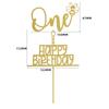 Tarjeta de papel para decoración con polvo de brillo, tarjeta para pastel, letra, tarjeta creativa para diseño de cumpleaños, suministros para hornear, complemento